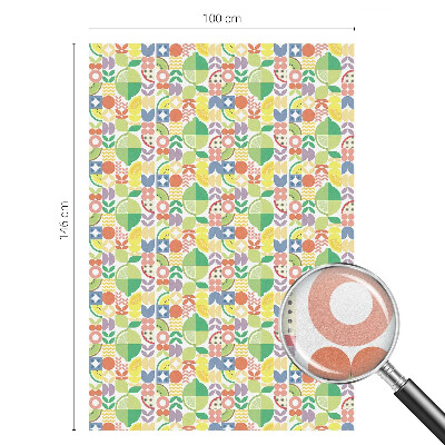 Klebefolie Fenster Sichtschutz Bunte Früchte