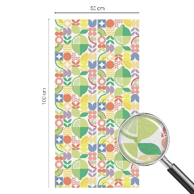 Klebefolie Fenster Sichtschutz Bunte Früchte