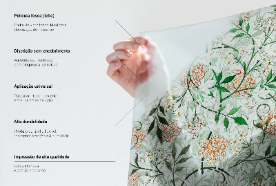 Sichtschutz Klebefolie Buntglasoptik Frische Zitronen