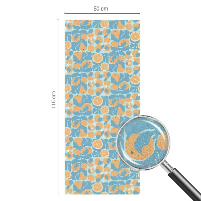 Folie für Fenster blickdicht Fischig-zitrusartig