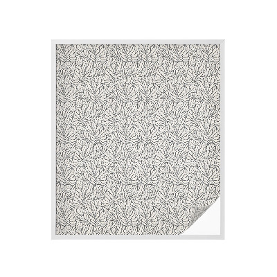 Sichtschutzfolie Fenster Buntglasoptik Blätter Blüten