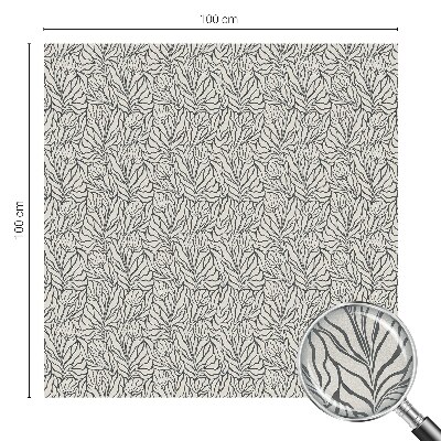 Sichtschutzfolie Fenster Buntglasoptik Blätter Blüten