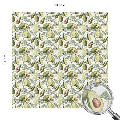Sichtschutz Klebefolie Buntglasoptik Avocadoblätter
