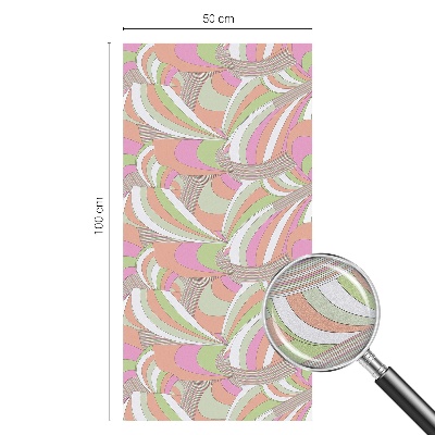 Fensterfolie Sichtschutz Buntes Zickzackmuster