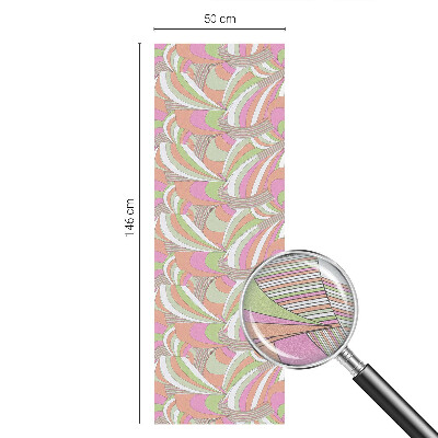 Fensterfolie Sichtschutz Buntes Zickzackmuster
