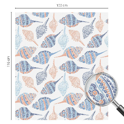 Folie für Fenster blickdicht Muscheln