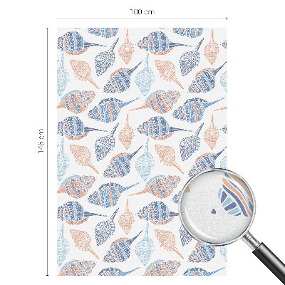 Folie für Fenster blickdicht Muscheln