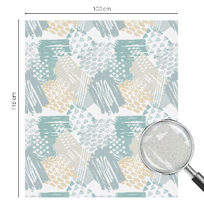 Sichtschutz Klebefolie Buntglasoptik Abstraktes Mosaik