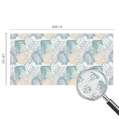 Sichtschutz Klebefolie Buntglasoptik Abstraktes Mosaik