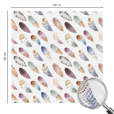 Fensterfolie Sichtschutz Boho-Federn