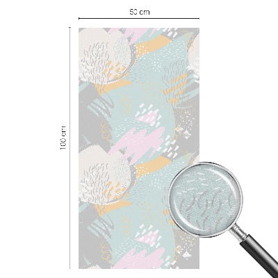 Sichtschutz Klebefolie Buntglasoptik Abstrakte Harmonie