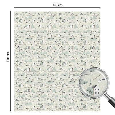 Klebefolie Fenster Sichtschutz Ein idyllisches Dorf