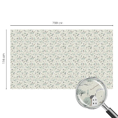 Klebefolie Fenster Sichtschutz Ein idyllisches Dorf