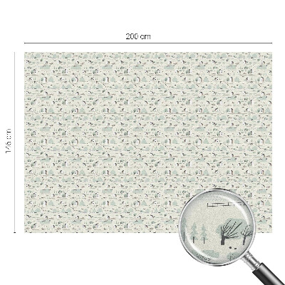 Klebefolie Fenster Sichtschutz Ein idyllisches Dorf