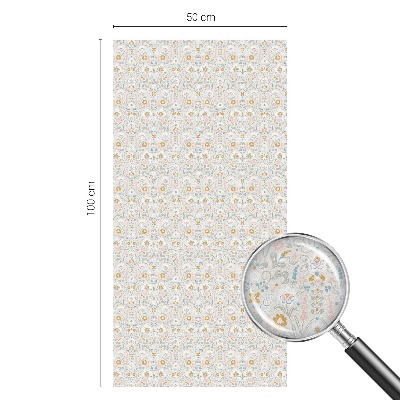 Fensterfolie Sichtschutz Blumensymmetrie