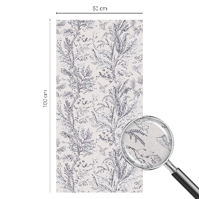 Klebefolie Fenster Sichtschutz Blätter und Schmetterlinge