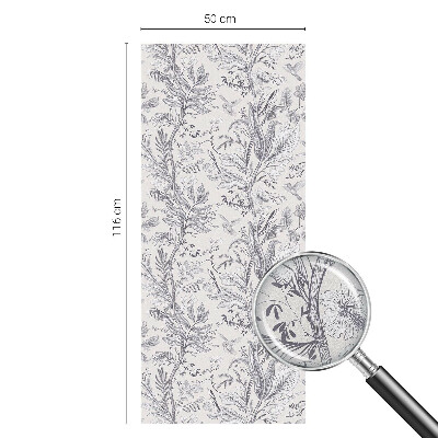 Klebefolie Fenster Sichtschutz Blätter und Schmetterlinge