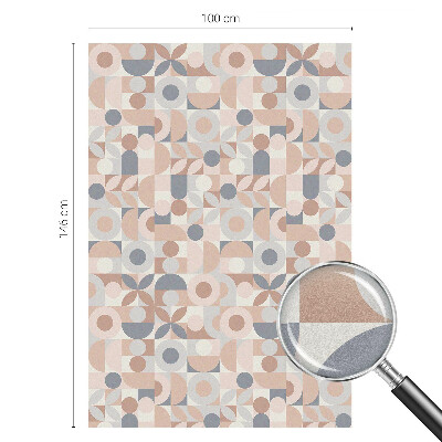 Sichtschutzfolie Fenster Buntglasoptik Abstraktes Mosaik