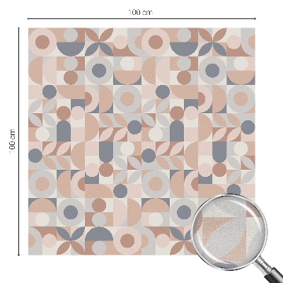 Sichtschutzfolie Fenster Buntglasoptik Abstraktes Mosaik