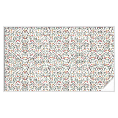 Sichtschutz Klebefolie Buntglasoptik Fuchsblätter