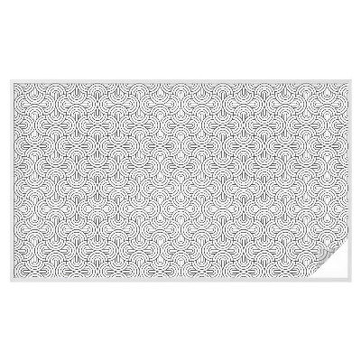 Fensterfolie Sichtschutz Geometrische Halbkreise