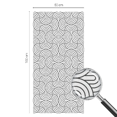 Fensterfolie Sichtschutz Geometrische Halbkreise