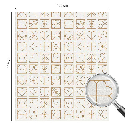 Sichtschutzfolie Fenster Buntglasoptik Geometrische Liebe