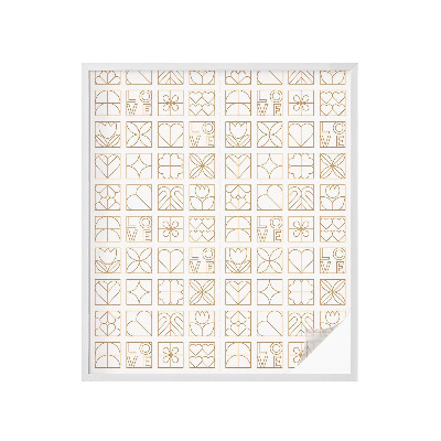 Sichtschutzfolie Fenster Buntglasoptik Geometrische Liebe