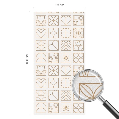 Sichtschutzfolie Fenster Buntglasoptik Geometrische Liebe