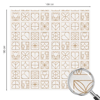 Sichtschutzfolie Fenster Buntglasoptik Geometrische Liebe