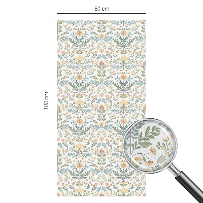 Klebefolie Fenster Sichtschutz Blumensymmetrie