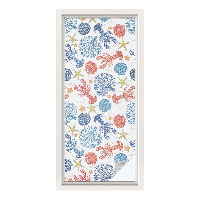 Klebefolie Fenster Sichtschutz Krebskorallen