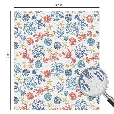 Klebefolie Fenster Sichtschutz Krebskorallen