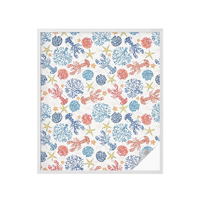 Klebefolie Fenster Sichtschutz Krebskorallen