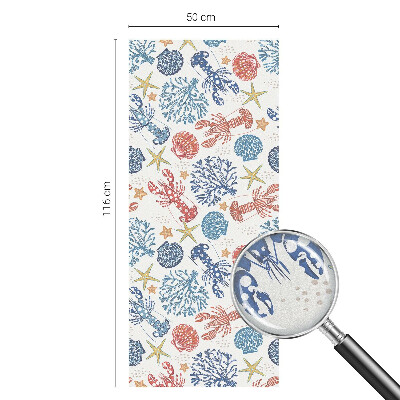 Klebefolie Fenster Sichtschutz Krebskorallen