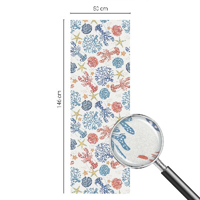 Klebefolie Fenster Sichtschutz Krebskorallen