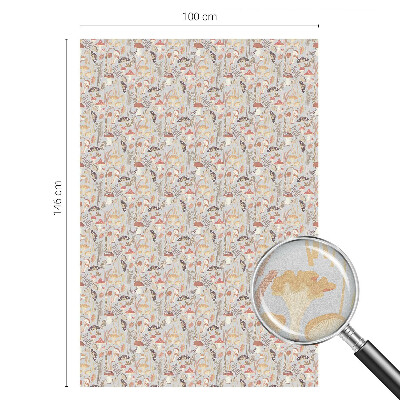 Sichtschutz Klebefolie Buntglasoptik Waldmuster