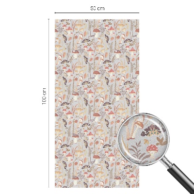 Sichtschutz Klebefolie Buntglasoptik Waldmuster