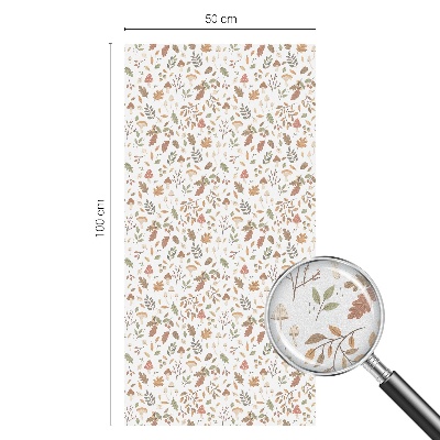 Sichtschutzfolie Fenster Buntglasoptik Herbstmuster