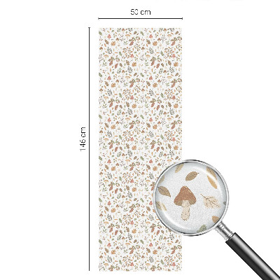 Sichtschutzfolie Fenster Buntglasoptik Herbstmuster