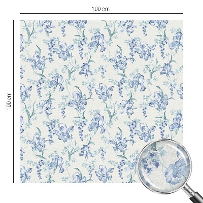 Klebefolie Fenster Sichtschutz Blaue Blumen