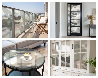 Folie für Fenster blickdicht Organisches Muster