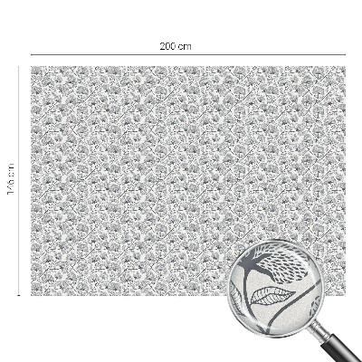 Sichtschutzfolie Fenster Buntglasoptik Botanisches Motiv