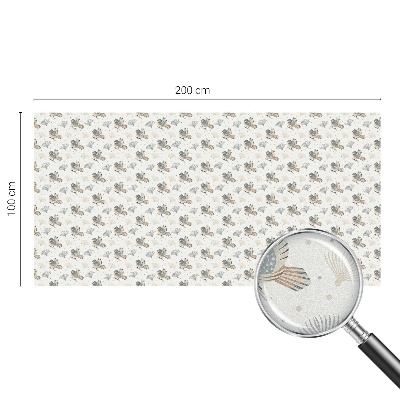 Sichtschutz Klebefolie Buntglasoptik Vogelmuster