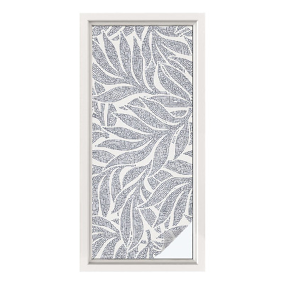 Fensterfolie Sichtschutz Blatt fällt