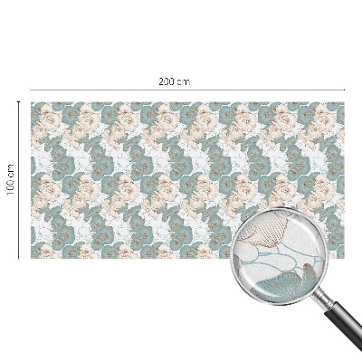 Klebefolie Fenster Sichtschutz Zarte Blüten