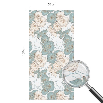 Klebefolie Fenster Sichtschutz Zarte Blüten