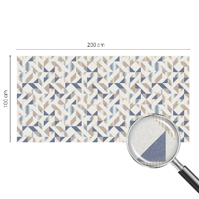 Sichtschutz Klebefolie Buntglasoptik Geometrische Muster