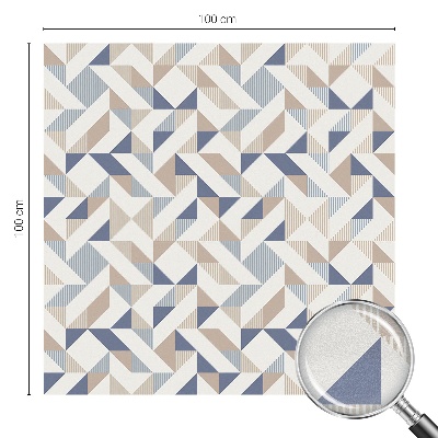 Sichtschutz Klebefolie Buntglasoptik Geometrische Muster