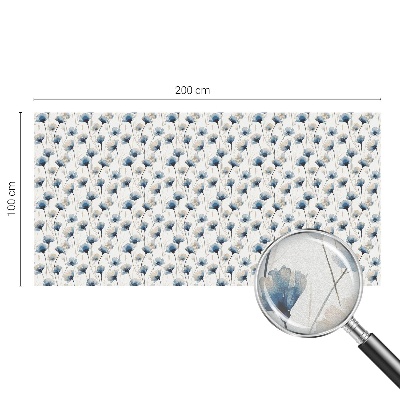 Folie für Fenster blickdicht Blaue Blumen